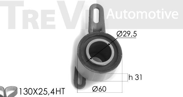 TREVI AUTOMOTIVE Комплект ремня ГРМ KD1121